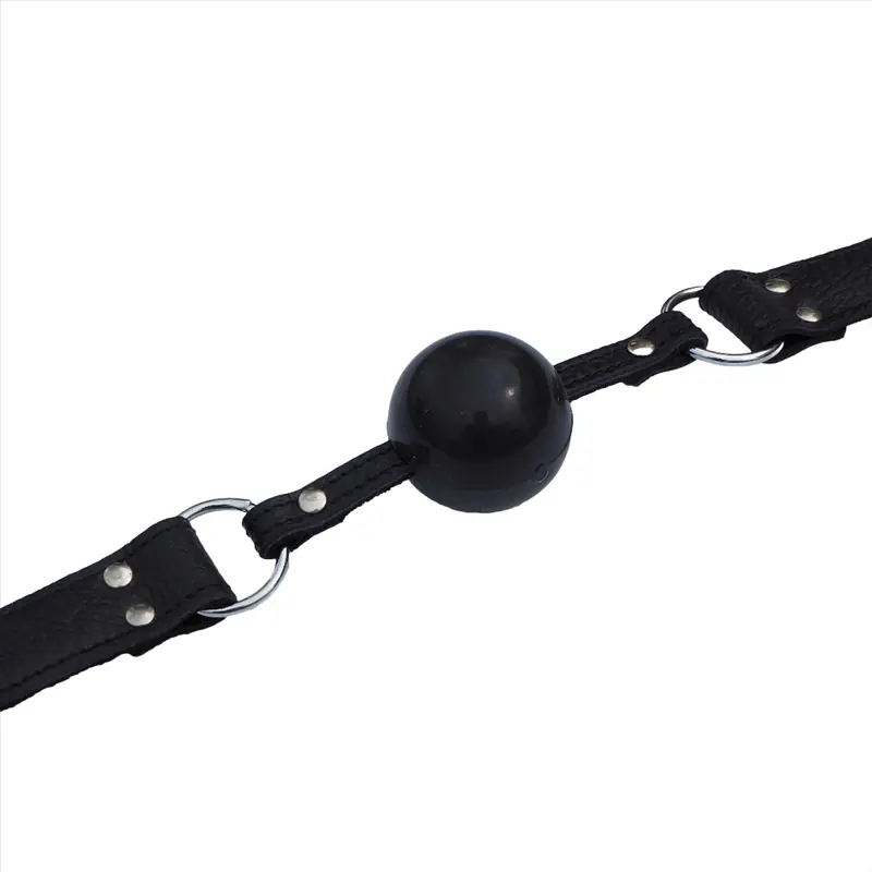 Obsidian Ball Gag with Lockable Pin for Advanced Restraint Play - Master
