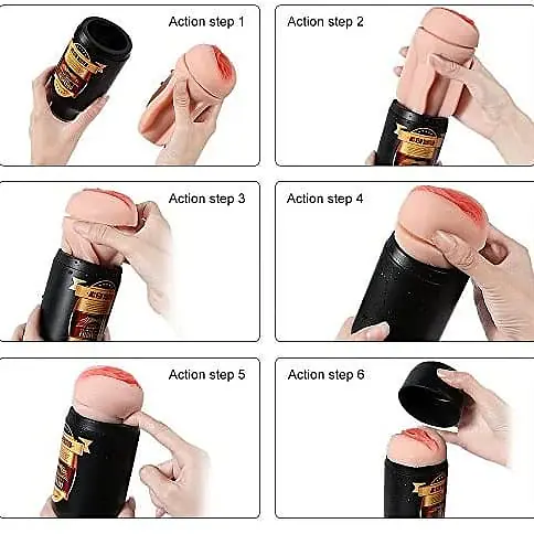 Beer bottle masturbation cup real vagina pussy - Master