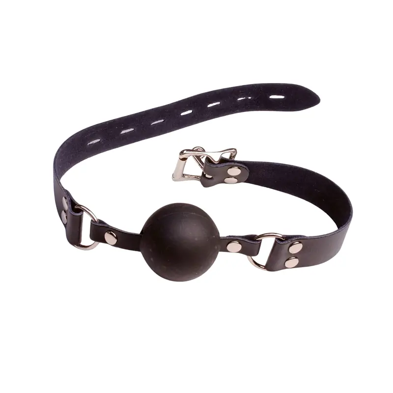 Obsidian Ball Gag with Lockable Pin for Advanced Restraint Play - Master