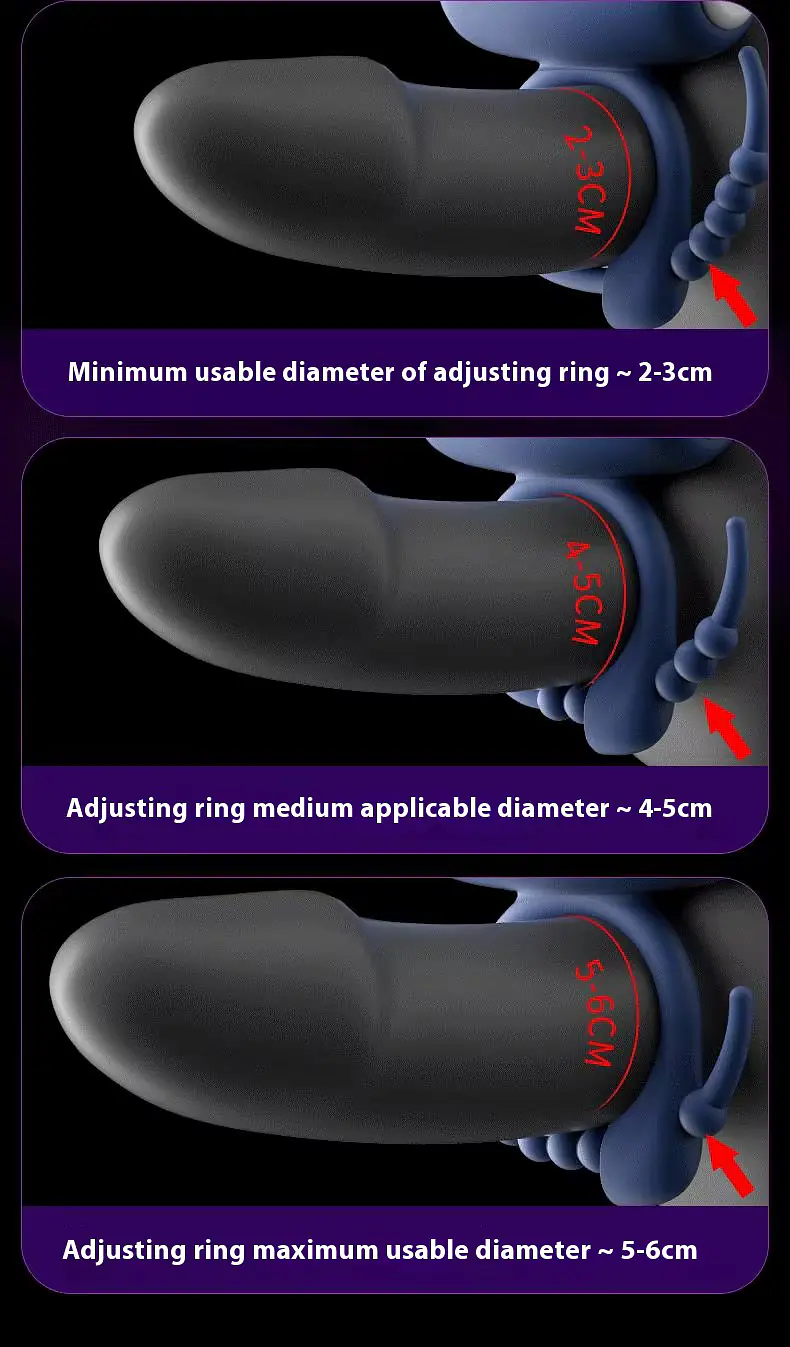 Flexi Bead Adjustable Vibrating Ring For All Size - Master