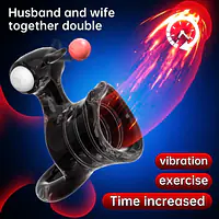 Pleasure Lock Vibrating Ring with Clitoris Stimulator - Master