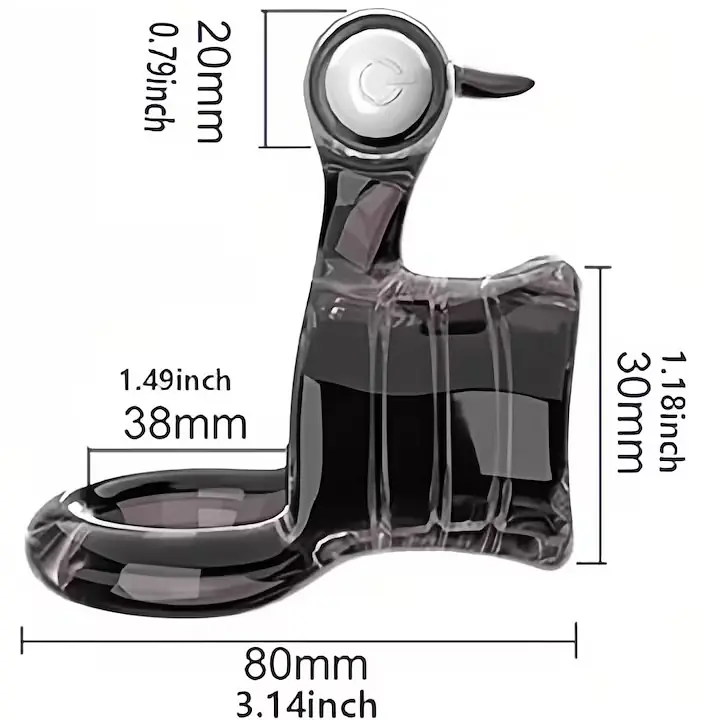 Pleasure Lock Vibrating Ring with Clitoris Stimulator - Master