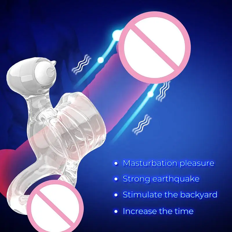 Pleasure Lock Vibrating Ring with Clitoris Stimulator - Master
