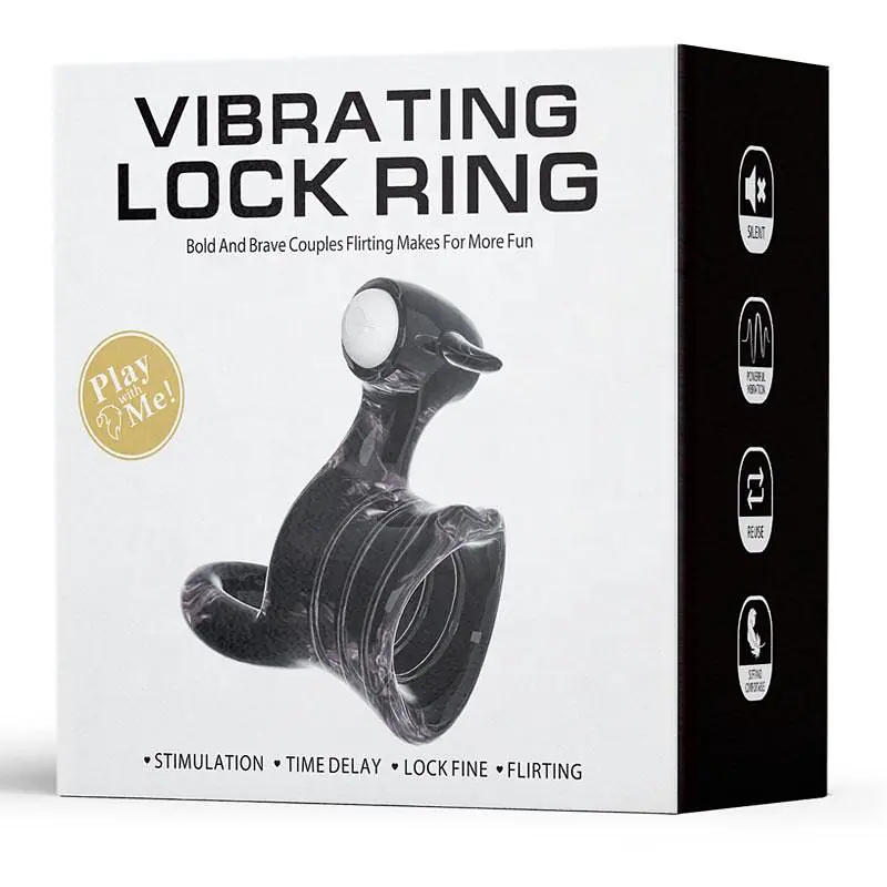 Pleasure Lock Vibrating Ring with Clitoris Stimulator - Master