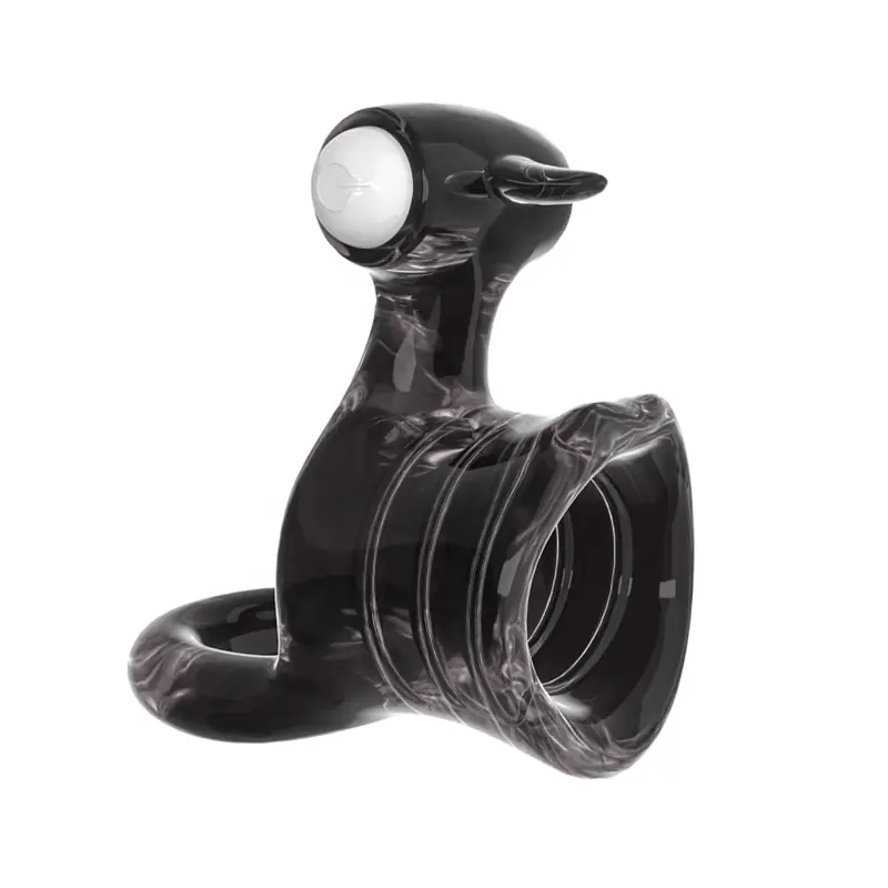 Pleasure Lock Vibrating Ring with Clitoris Stimulator - Master