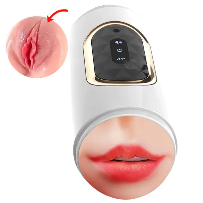 Vibe Pleasure Dual Mouth & Vagina Vibrating Fleshlight - Master