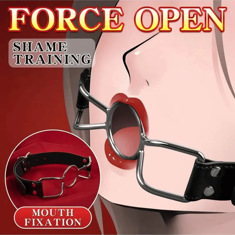 Open Mouth Gag Oral Metal Ring Bondage - Master