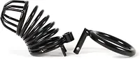 Black Steel Male Chastity Cage – 40mm Ring - Master