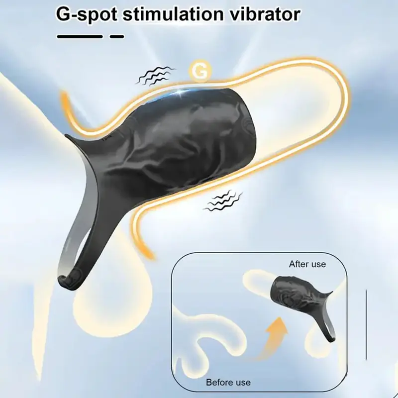 Skin Tone Vibrating Penis Sleeve with Support Ring for Men - Master