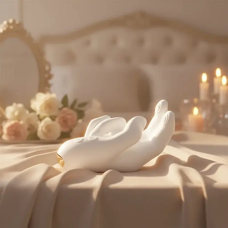 Ivory Pulse Hand-Shape G-Spot Vibrator - Master