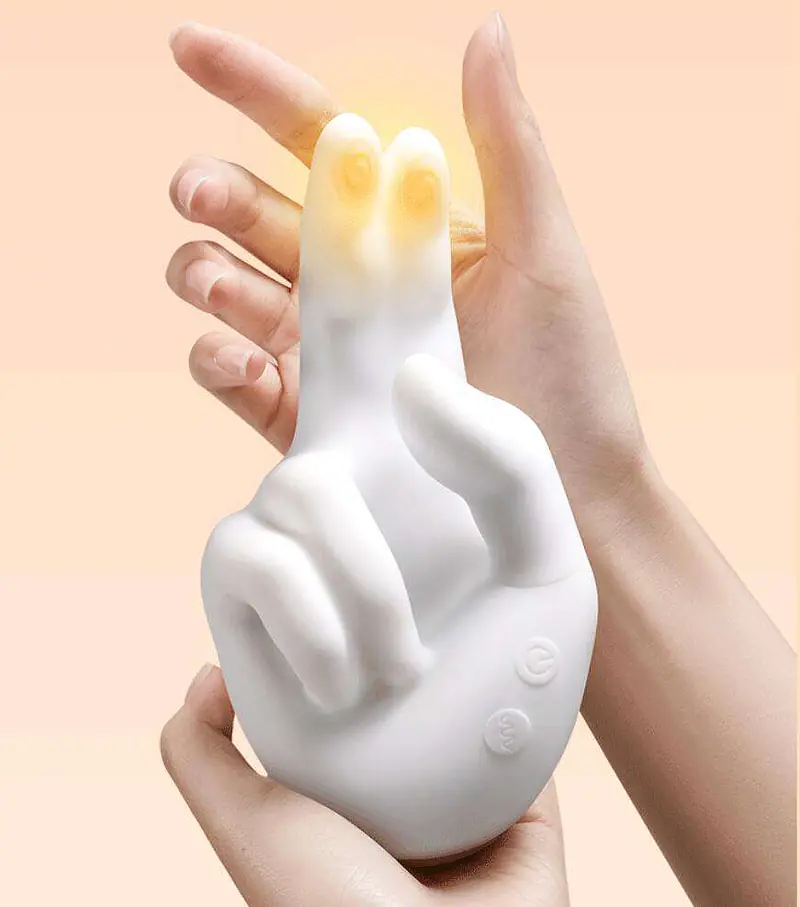 Ivory Pulse Hand-Shape G-Spot Vibrator - Master