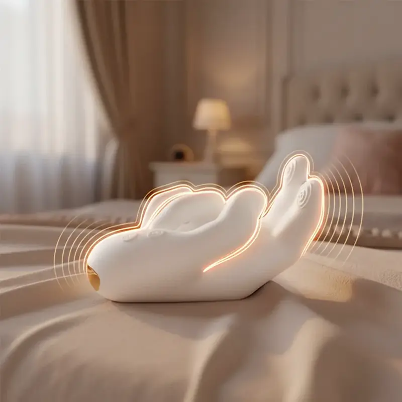 Ivory Pulse Hand-Shape G-Spot Vibrator - Master