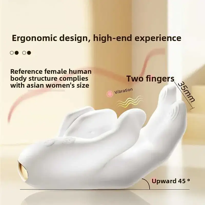 Ivory Pulse Hand-Shape G-Spot Vibrator - Master