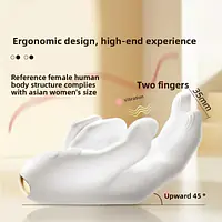 Ivory Pulse Hand-Shape G-Spot Vibrator - Master