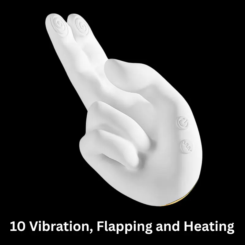 Ivory Pulse Hand-Shape G-Spot Vibrator - Master