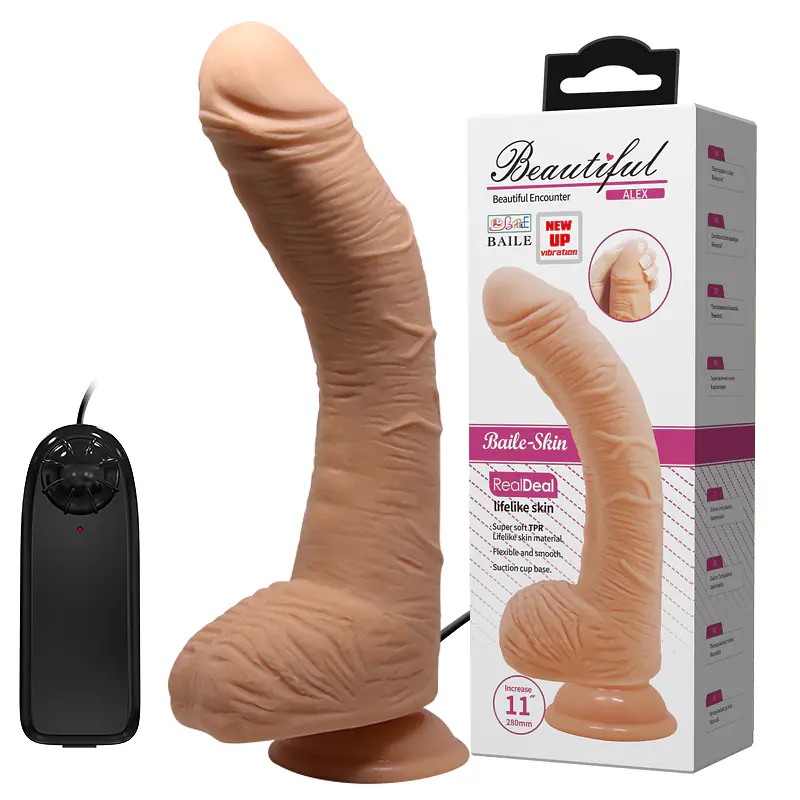Balie Power Vein 11 Inch Vibrating Dildo - Master
