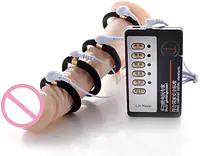 Shock Pulse Pro Electric Pleasure Rings With Remote - Master