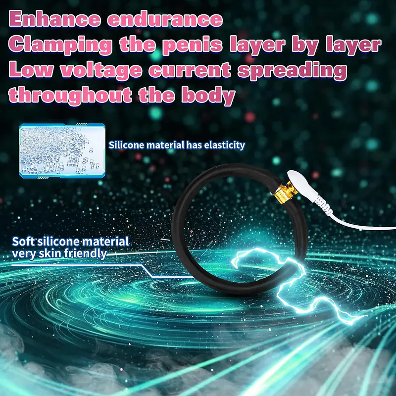 Shock Pulse Pro Electric Pleasure Rings With Remote - Master