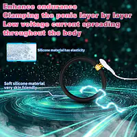 Shock Pulse Pro Electric Pleasure Rings With Remote - Master