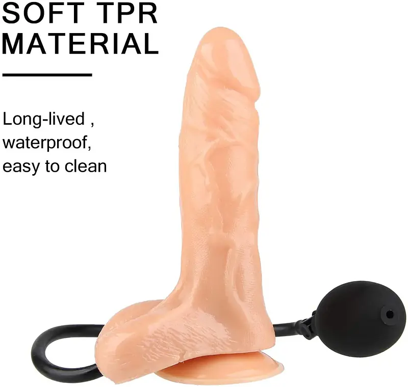 InflateX 7 Inch Expandable Suction Dildo - Master