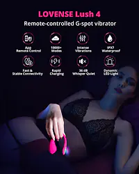 Lovense Lush 4 Wearable GSpot App Controlled Vibrator - Master
