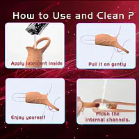 Skin Tone Vibrating Penis Sleeve with Support Ring for Men - Master