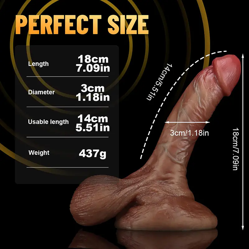 Titan Vein XL 7-Inch Realistic Suction Dildo with Veins - Master