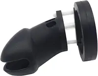 Black Silicone Male Chastity Cage - Master