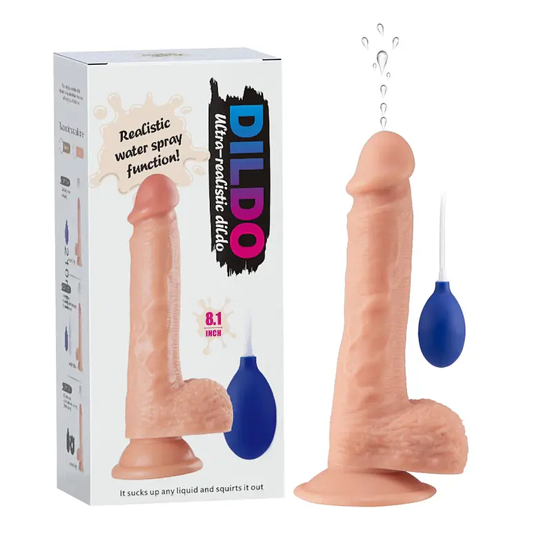 Cum Master 8.1  inch Ejaculating and Squirting Dildo - Master