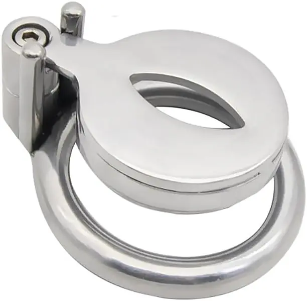 Steel Lock V-Cut Flat Chastity Cage - Master