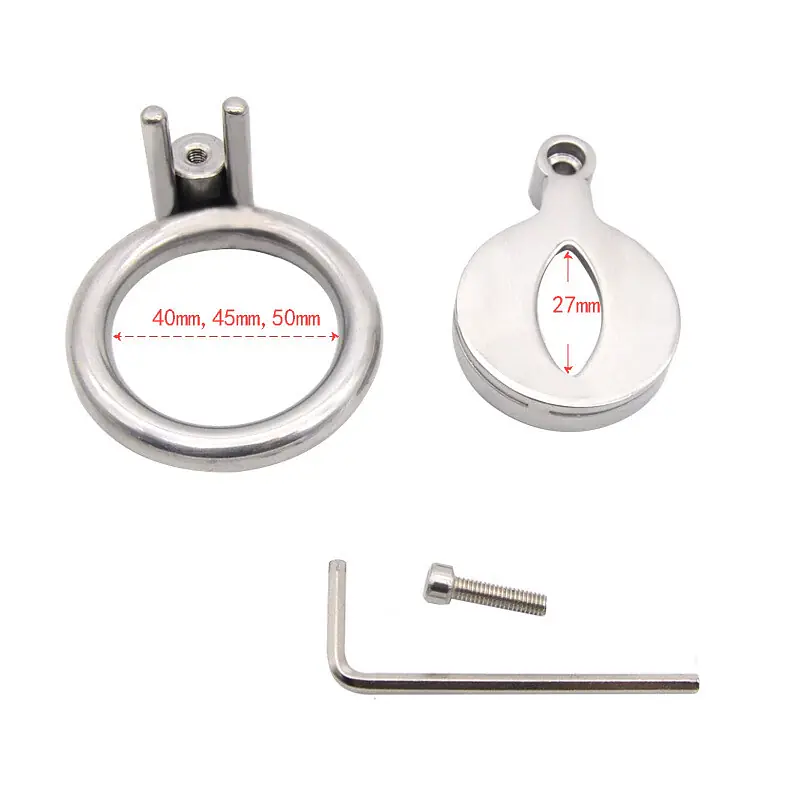 Steel Lock V-Cut Flat Chastity Cage - Master