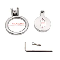 Steel Lock V-Cut Flat Chastity Cage - Master