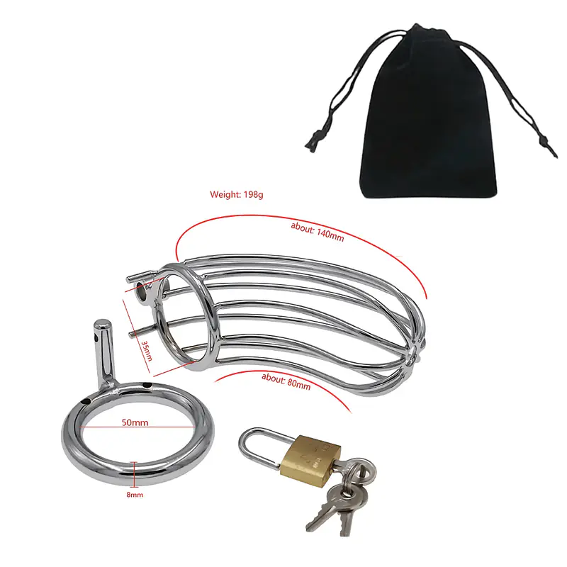 My Pleasure Metal Chastity Cage - Master
