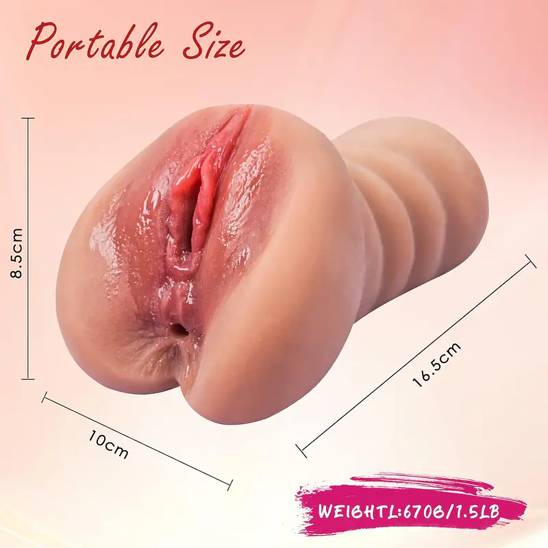 My Pleasure 2-in-1 Realistic 3D Pocket Masturbator - Master