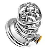My Pleasure Bird Lock Metal Chastity Cage - Master