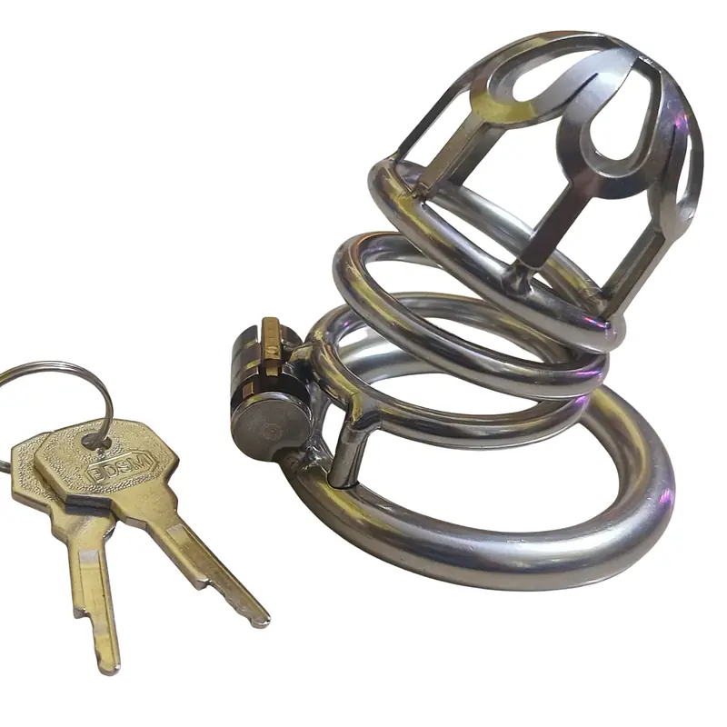 My Pleasure Bird Lock Metal Chastity Cage - Master