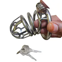 My Pleasure Bird Lock Metal Chastity Cage - Master