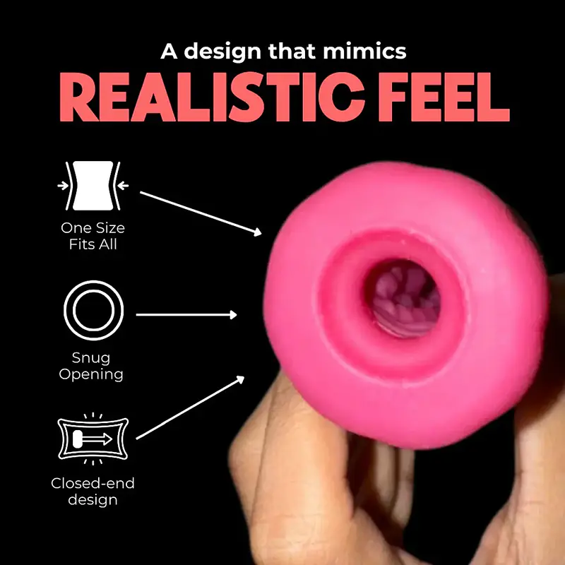 Tufan Pink Pulse Stroker - Master