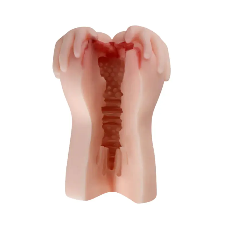 Finger Hand Realistic Textured Pocket Masturbator - Master