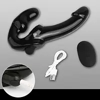 Dual Wave Remote Control Strapless Strap On Dildo for Lesbian and Couples - Master