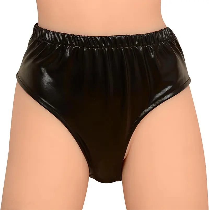 Black Wearable Panty with Built-In Dildo - Master