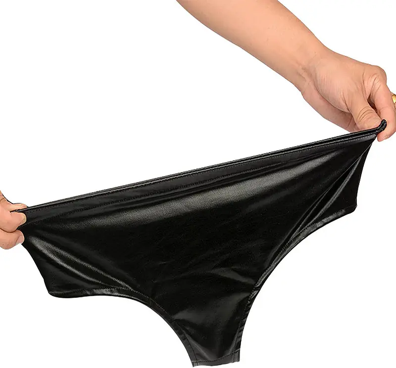 Black Wearable Panty with Built-In Dildo - Master