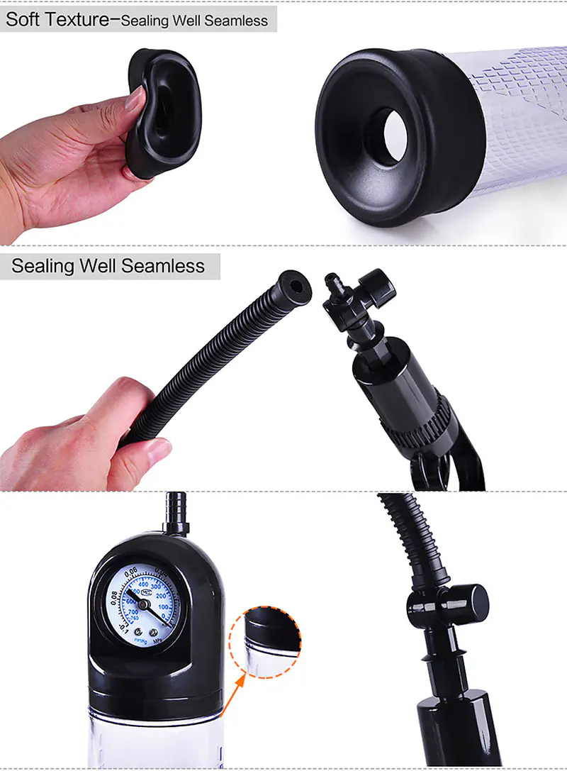 Titan Grow Meter Gauge Vacuum Penis Enlargement System For Men - Master