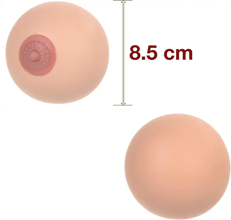 My Pleasure Squishy Nipple Boobs Ball for Stress Relief and Fun (8 cm) - Master