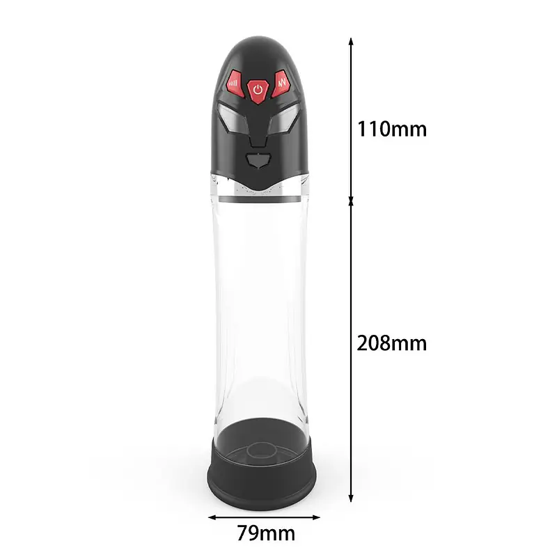 Smart Electric Vacuum Penis Enlarger Pump with 4 Suction Modes & LED Pressure Indicator - Master