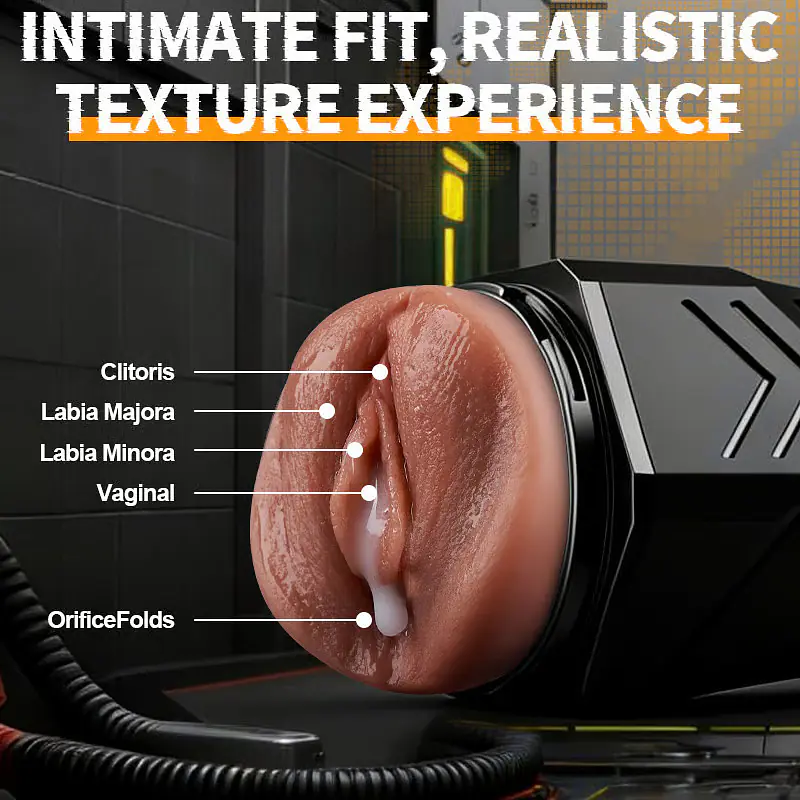 Air Pulse Automatic Masturbator for Men with 5 Suction Levels & 9 Vibration Modes - Master