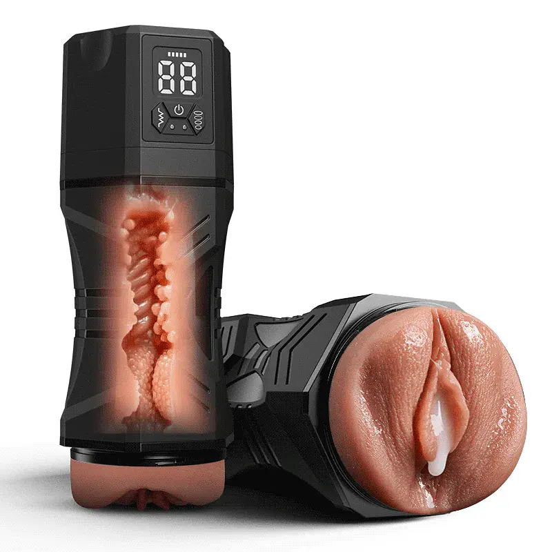 Air Pulse Automatic Masturbator for Men with 5 Suction Levels & 9 Vibration Modes - Master