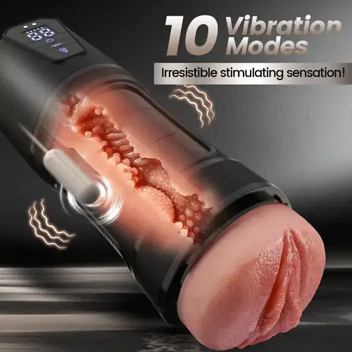 My Pleasure Automatic Electric Masturbator for Men with 10 Vibrations & 5 Suction Modes - Master
