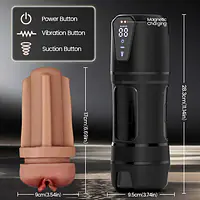 My Pleasure Automatic Electric Masturbator for Men with 10 Vibrations & 5 Suction Modes - Master