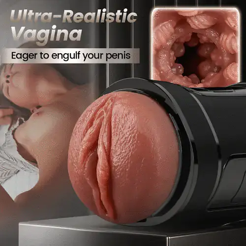 My Pleasure Automatic Electric Masturbator for Men with 10 Vibrations & 5 Suction Modes - Master